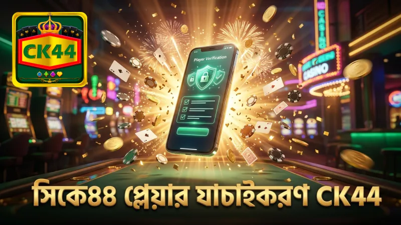 সিকে৪৪ প্লেয়ার যাচাইকরণ ও লেনদেন মনিটরিং প্রক্রিয়া।