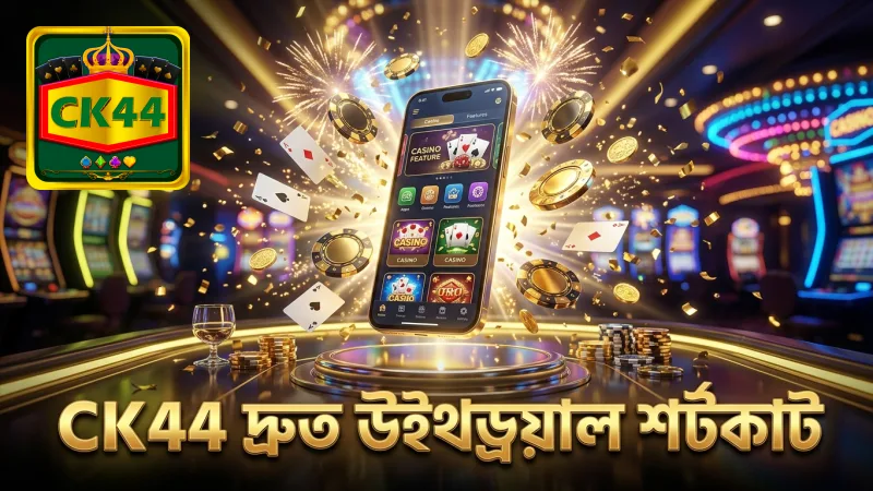 CK44 উইথড্রয়াল প্রক্রিয়ায় দ্রুততার জন্য শর্টকাট ব্যবহারের গুরুত্ব।