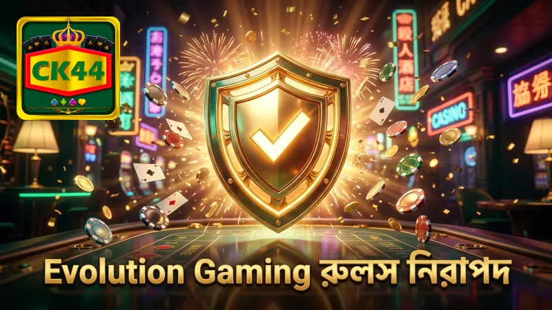 Evolution Gaming-এর রুলস অনুযায়ী লাইটনিং রাউলেট খেলা নিরাপদ।