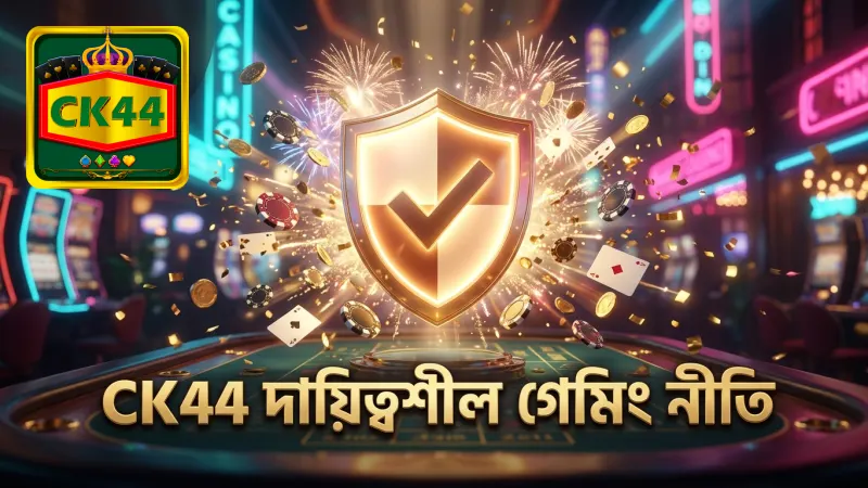 দায়িত্বশীল গেমিং নীতি CK44 ক্যাসিনোতে বিশ্বাসযোগ্যতা বাড়ায়